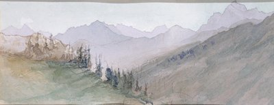 Montagne della Savoia viste dal Brezon da John Ruskin